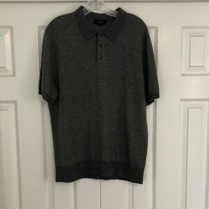 Vince Charcoal Polo Shirt